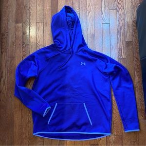 Under Armour Storm purple fleece hoodie with kangaroo pocket size XL